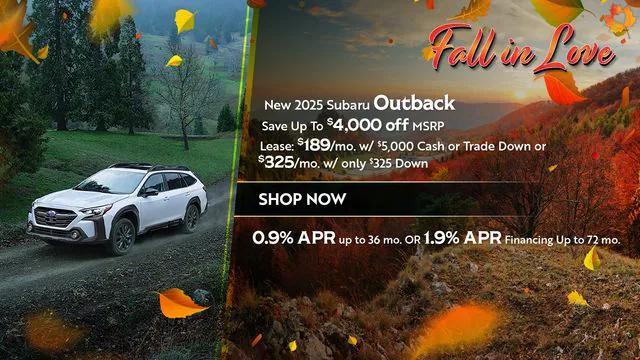 new 2025 Subaru Outback car, priced at $40,397