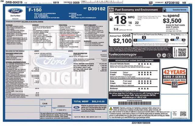 used 2019 Ford F-150 car, priced at $29,900