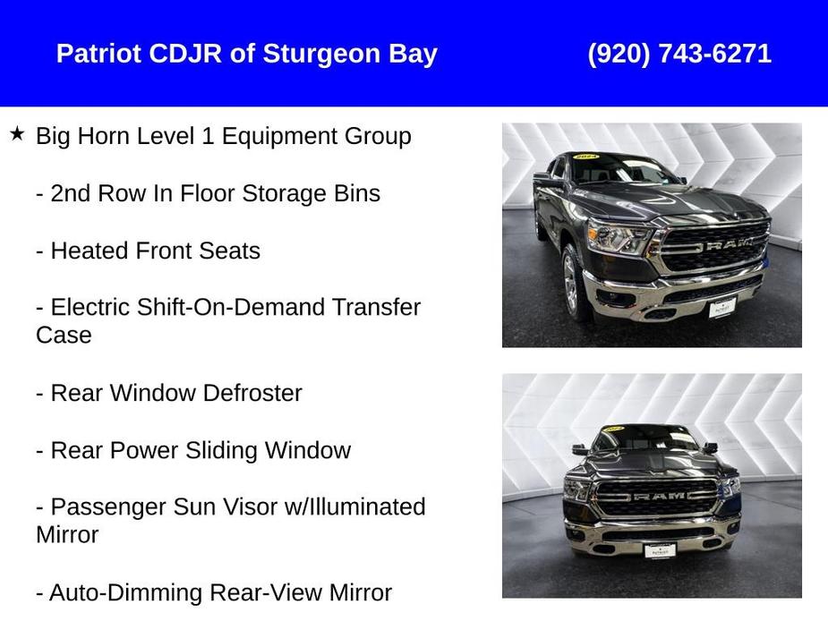 new 2024 Ram 1500 car, priced at $48,795