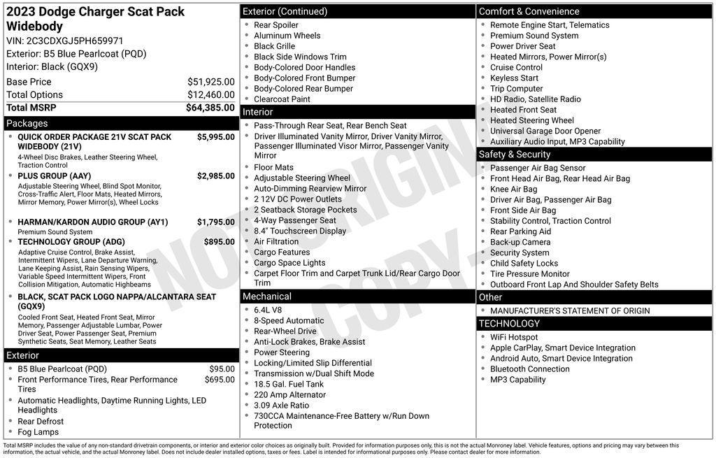 used 2023 Dodge Charger car, priced at $50,188