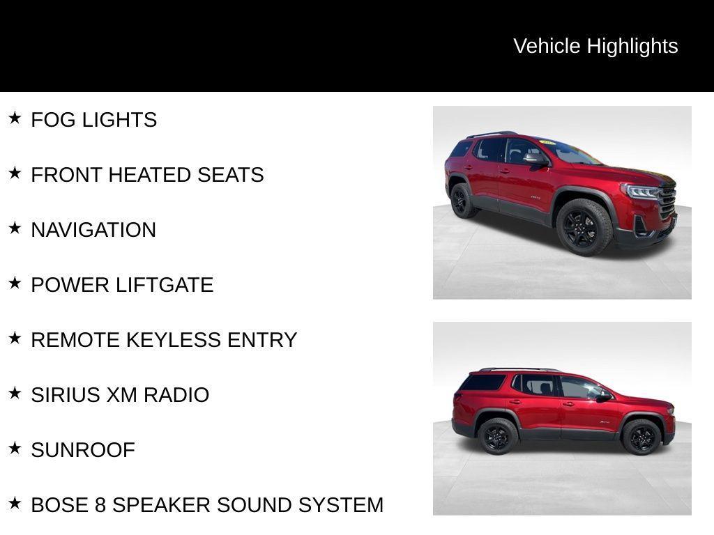 used 2022 GMC Acadia car, priced at $30,638