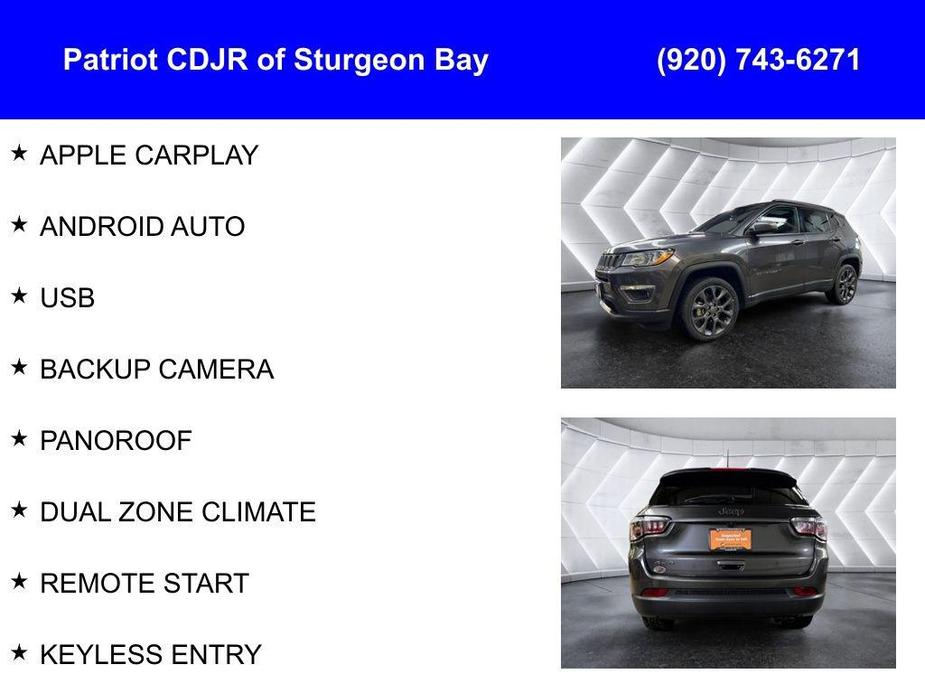 used 2021 Jeep Compass car, priced at $20,450