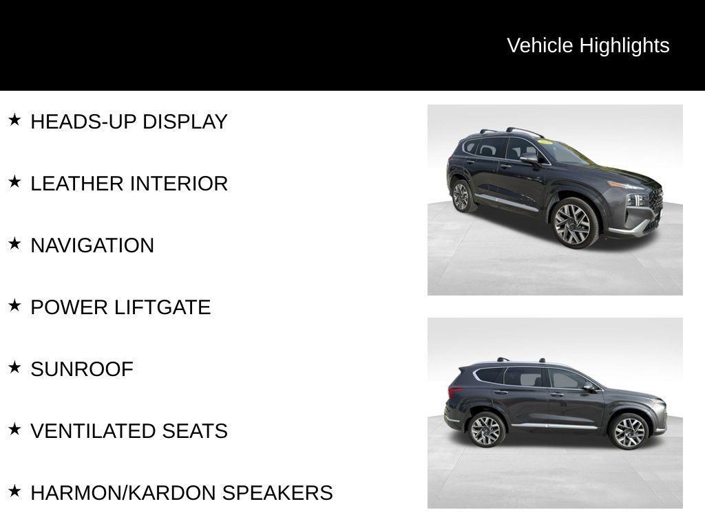 used 2021 Hyundai Santa Fe car, priced at $21,601