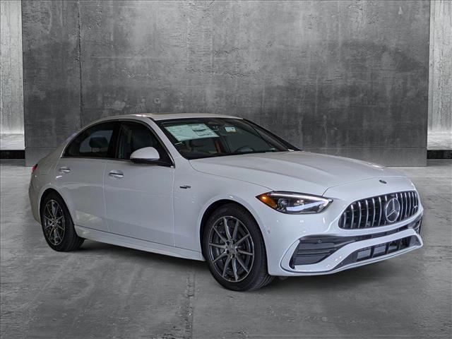 new 2025 Mercedes-Benz AMG C 43 car, priced at $67,300