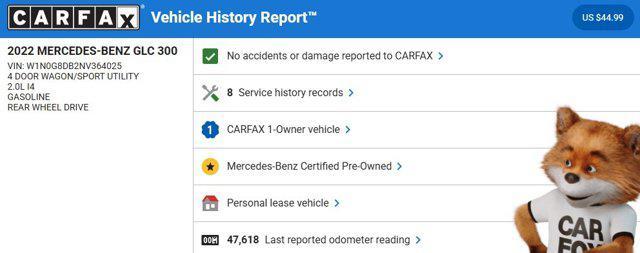used 2022 Mercedes-Benz GLC 300 car, priced at $26,933