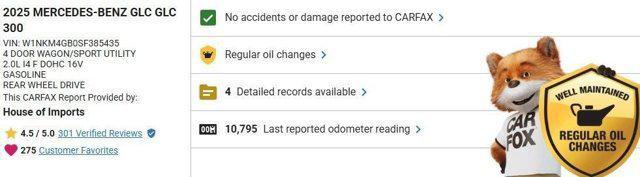 used 2025 Mercedes-Benz GLC 300 car, priced at $44,977