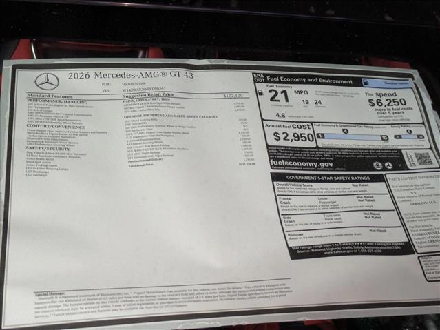 new 2026 Mercedes-Benz AMG GT 43 car