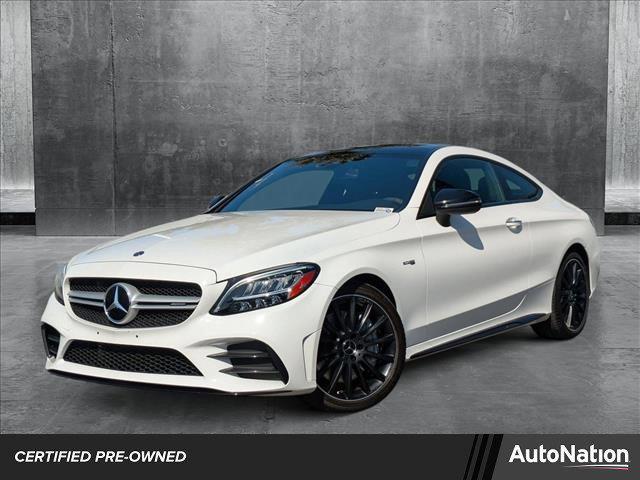 used 2021 Mercedes-Benz AMG C 43 car, priced at $40,495