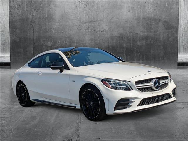 used 2021 Mercedes-Benz AMG C 43 car, priced at $40,995