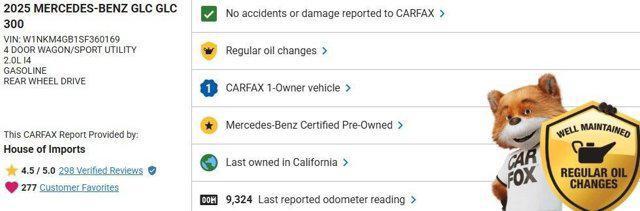used 2025 Mercedes-Benz GLC 300 car, priced at $44,777