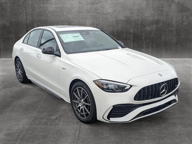 new 2024 Mercedes-Benz AMG C 43 car, priced at $64,690