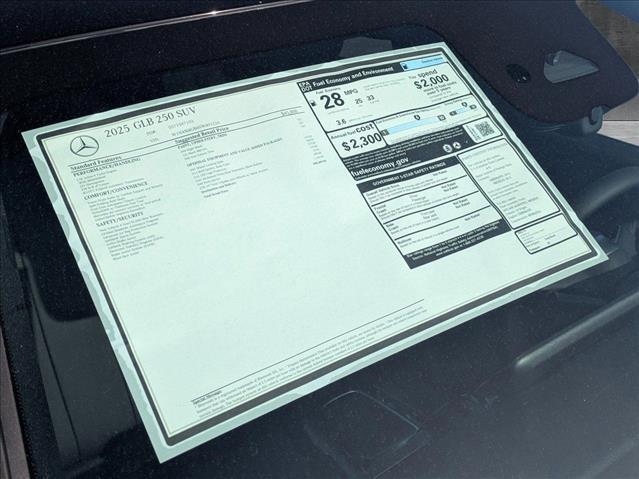 new 2025 Mercedes-Benz GLB 250 car, priced at $48,490