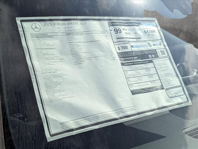 new 2023 Mercedes-Benz EQB 300 car, priced at $66,080