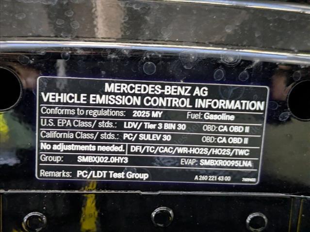new 2025 Mercedes-Benz GLB 250 car, priced at $49,420