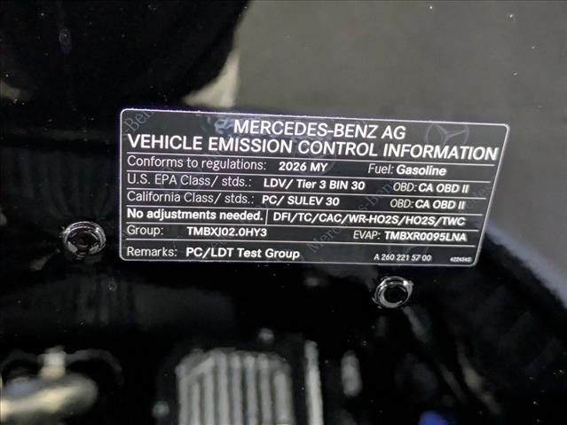 new 2026 Mercedes-Benz GLA 250 car, priced at $44,835