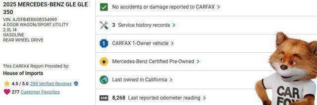 used 2025 Mercedes-Benz GLE 350 car, priced at $55,977