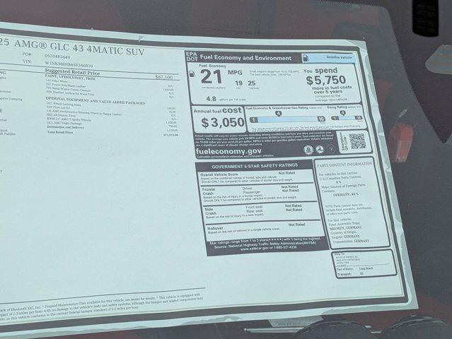 new 2025 Mercedes-Benz AMG GLC 43 car, priced at $71,915