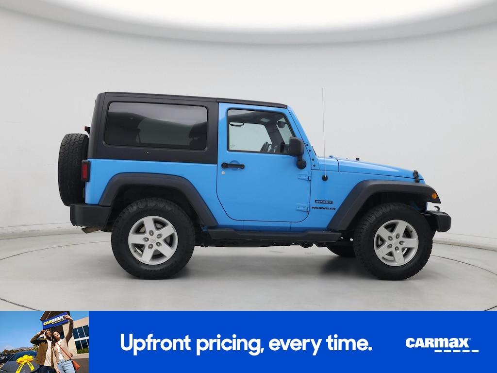 used 2017 Jeep Wrangler car, priced at $20,998