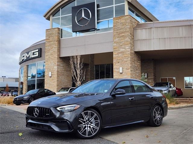 new 2025 Mercedes-Benz AMG C 43 car, priced at $77,619