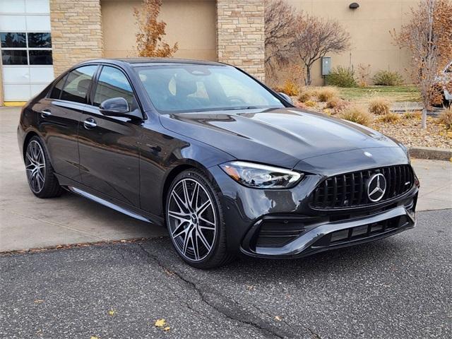 new 2025 Mercedes-Benz AMG C 43 car, priced at $77,619