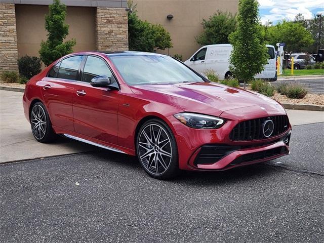 new 2024 Mercedes-Benz AMG C 43 car, priced at $77,959