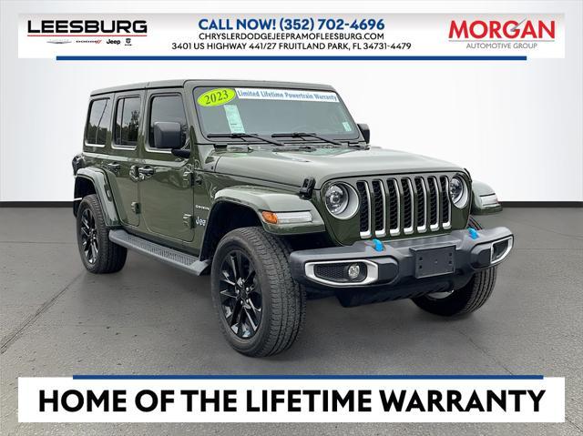 used 2023 Jeep Wrangler 4xe car, priced at $33,290