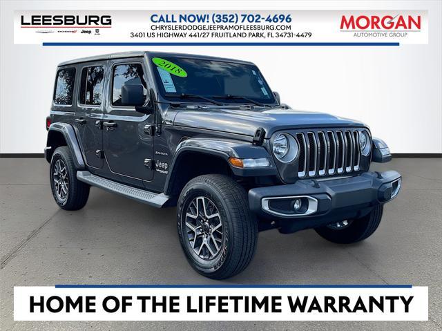 used 2018 Jeep Wrangler Unlimited car, priced at $22,593