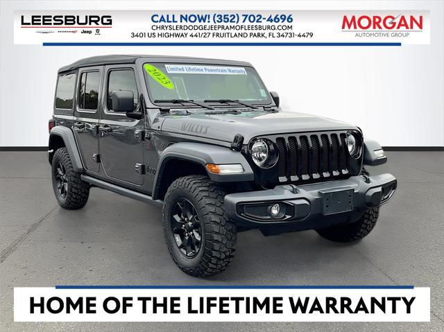 used 2023 Jeep Wrangler car, priced at $32,190