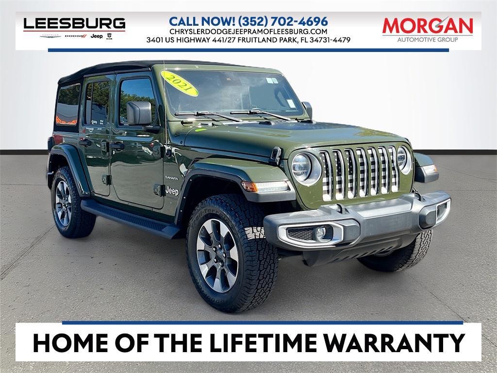 used 2021 Jeep Wrangler Unlimited car, priced at $28,815