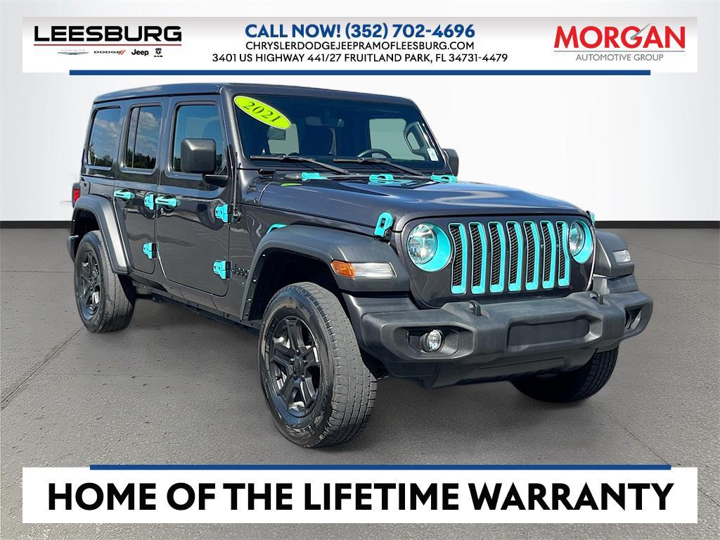 used 2021 Jeep Wrangler Unlimited car, priced at $26,993