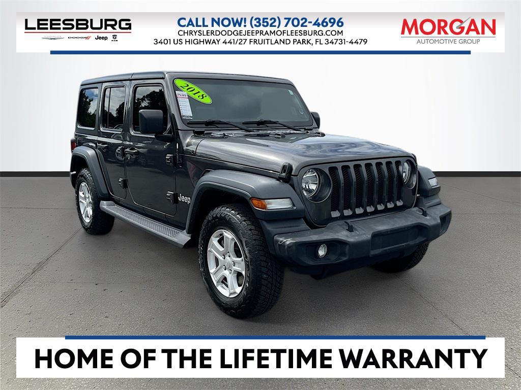 used 2018 Jeep Wrangler Unlimited car, priced at $20,601