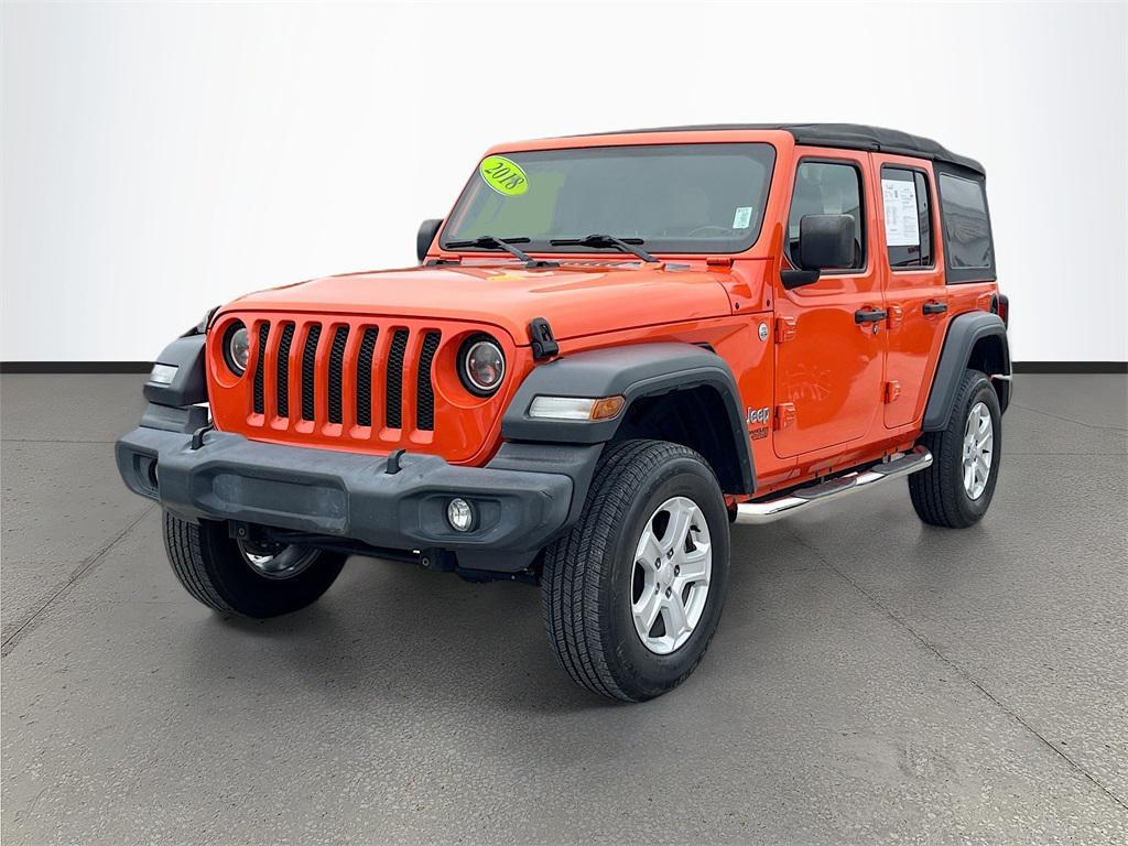 used 2018 Jeep Wrangler Unlimited car, priced at $17,132