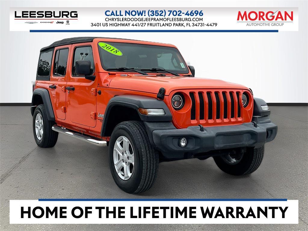 used 2018 Jeep Wrangler Unlimited car, priced at $17,132