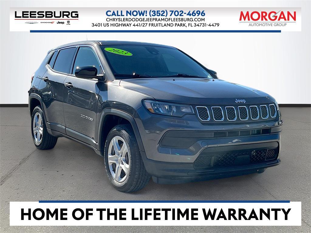 used 2023 Jeep Compass car, priced at $19,206