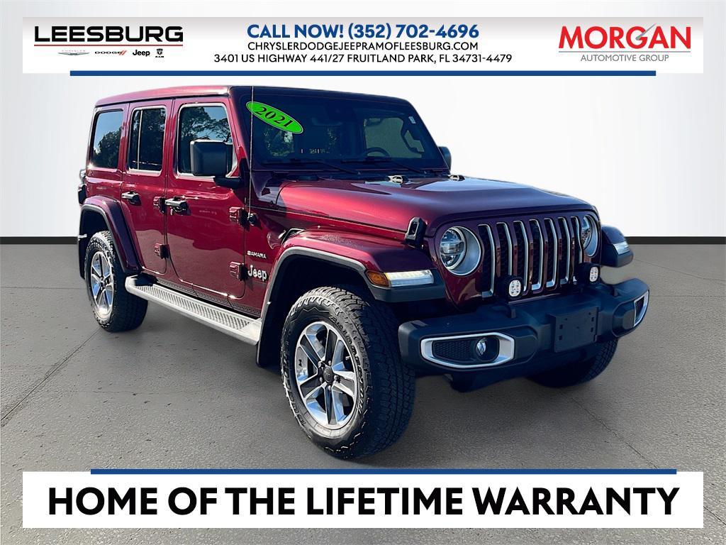 used 2021 Jeep Wrangler Unlimited car, priced at $32,378