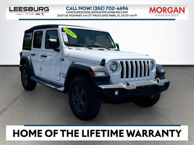 used 2021 Jeep Wrangler Unlimited car, priced at $28,441
