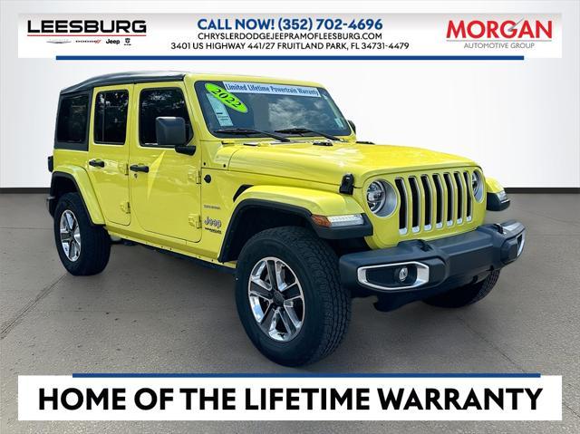 used 2022 Jeep Wrangler Unlimited car, priced at $32,595