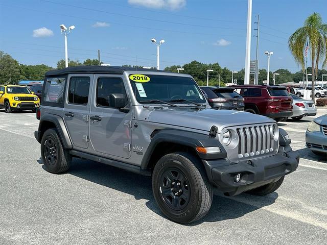 used 2018 Jeep Wrangler Unlimited car, priced at $22,390