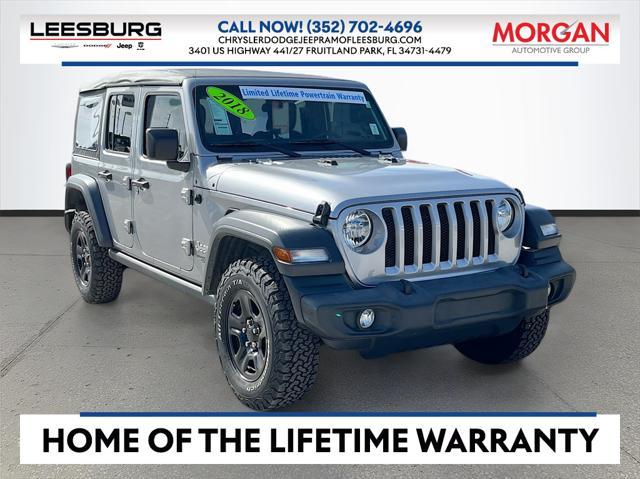 used 2018 Jeep Wrangler Unlimited car, priced at $22,191