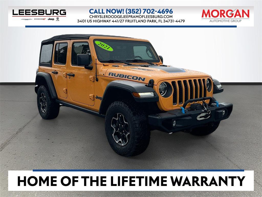 used 2021 Jeep Wrangler Unlimited 4xe car, priced at $30,228