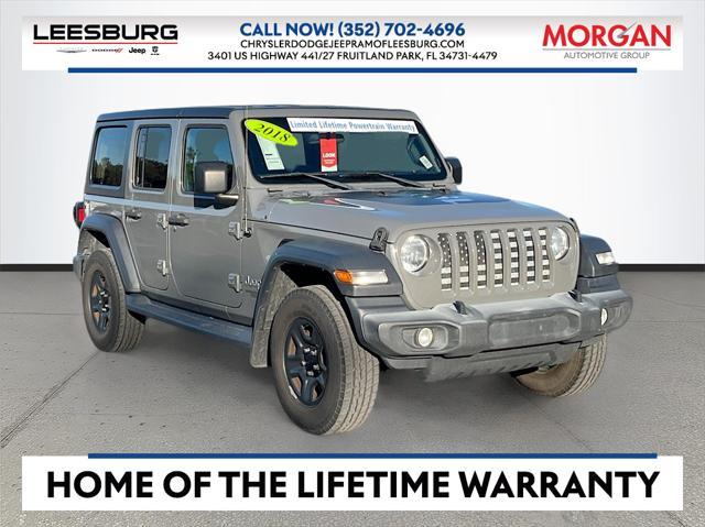 used 2018 Jeep Wrangler Unlimited car, priced at $19,790