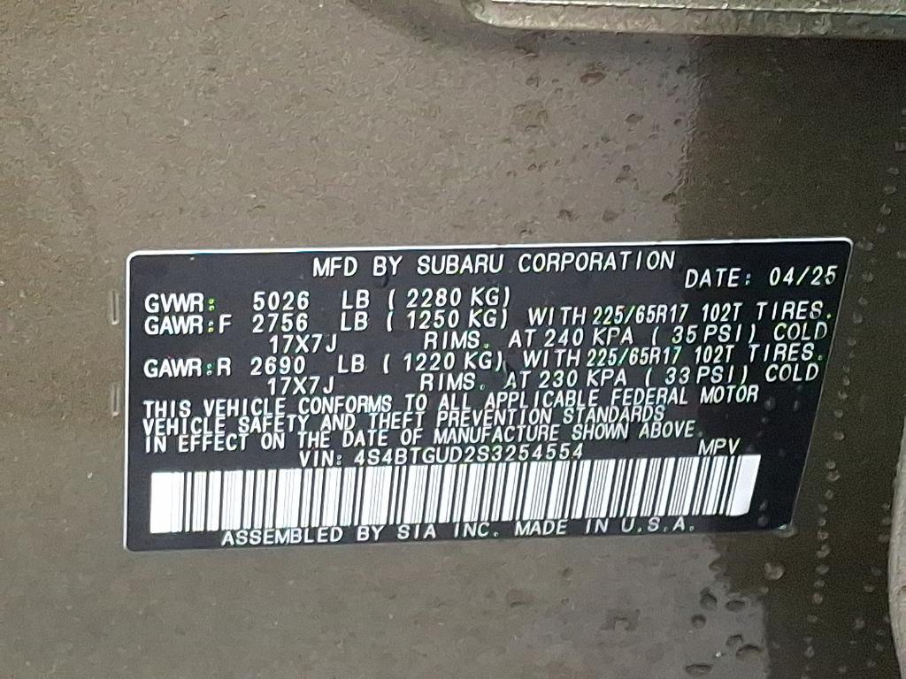 new 2025 Subaru Outback car, priced at $44,237