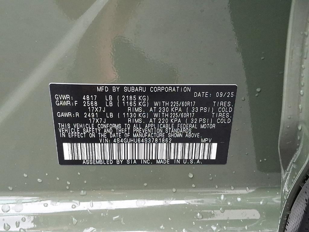 new 2025 Subaru Crosstrek car, priced at $38,676