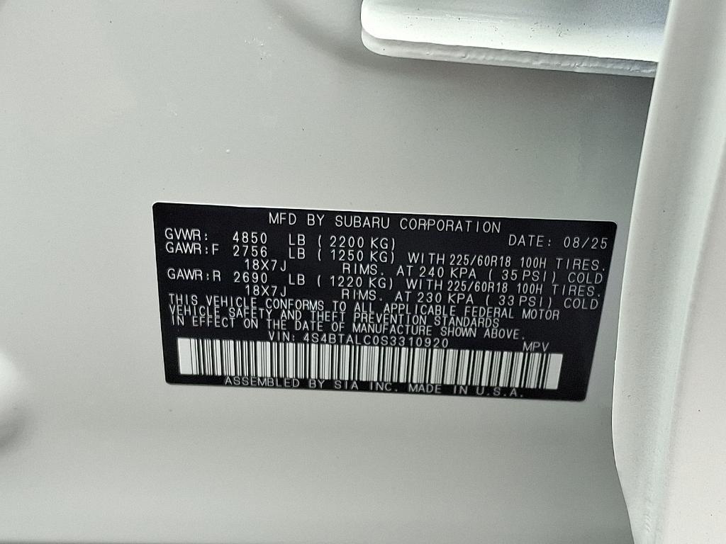 new 2025 Subaru Outback car, priced at $40,554