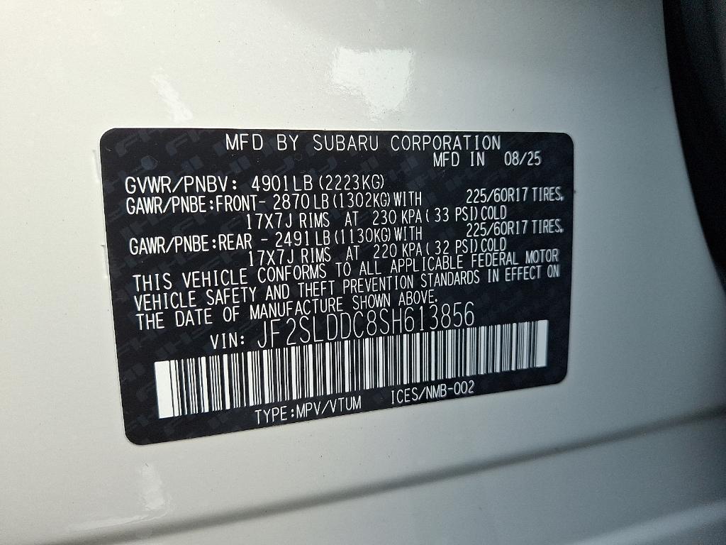 new 2025 Subaru Forester car, priced at $37,040