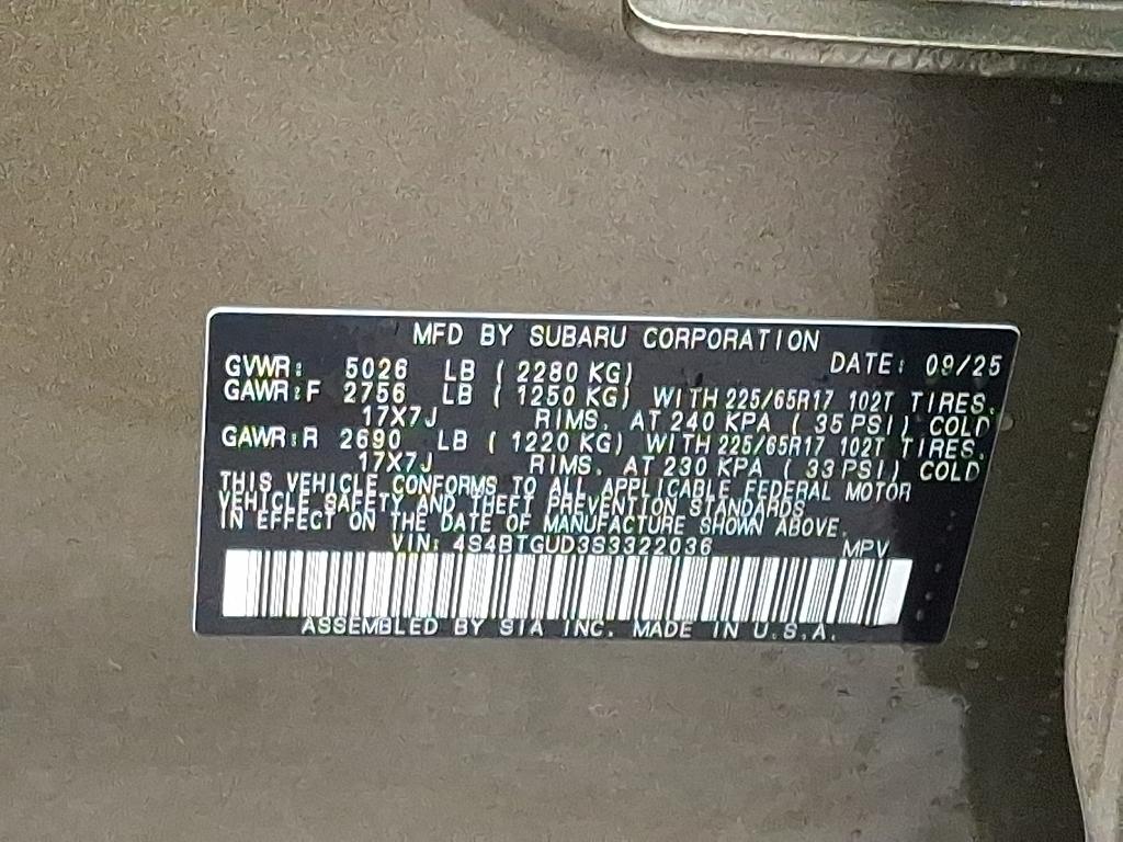 new 2025 Subaru Outback car, priced at $46,229