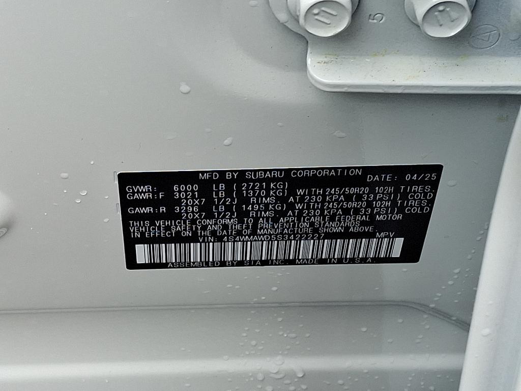 new 2025 Subaru Ascent car, priced at $52,683
