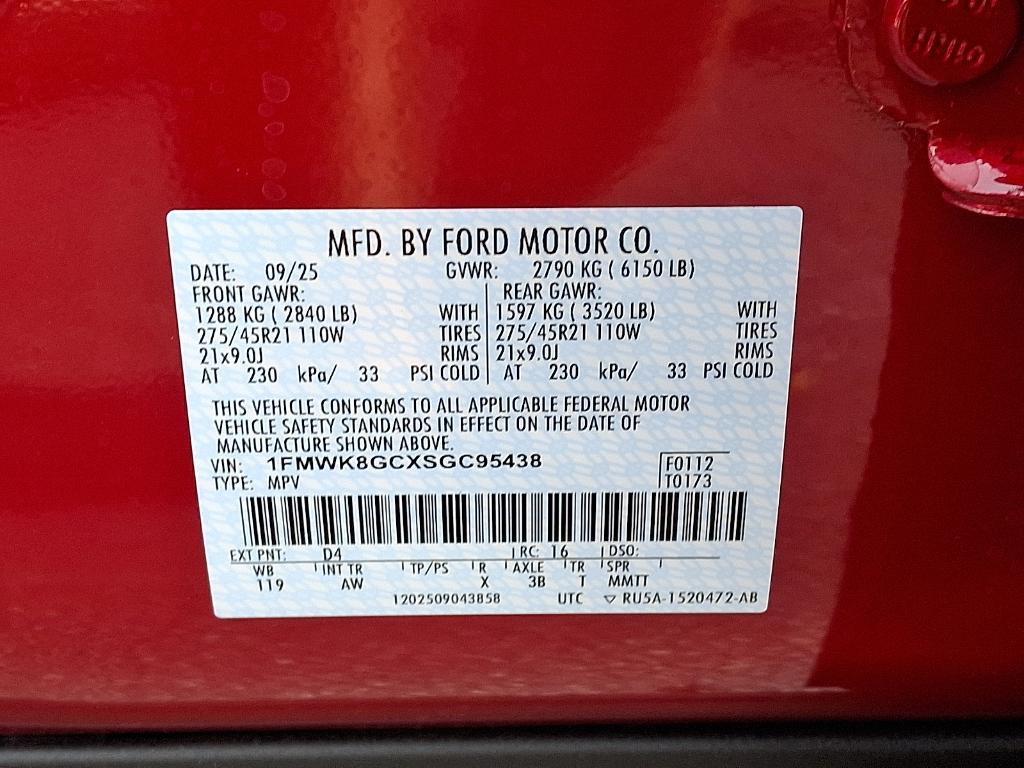 new 2025 Ford Explorer car, priced at $62,355