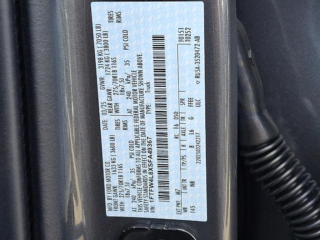 new 2025 Ford F-150 car, priced at $80,115