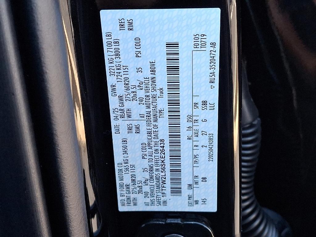 new 2025 Ford F-150 car, priced at $54,820